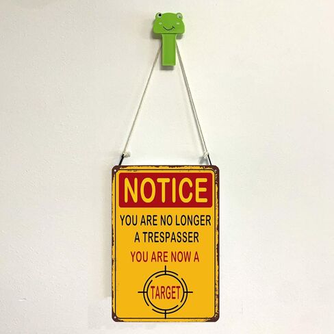 لافتة مضحكة لمنع التعدي على ممتلكات الغير، لم تعد متعديًا - أنت الآن علامة تحذيرية من الألومنيوم لتزيين الحائط in Kuwait