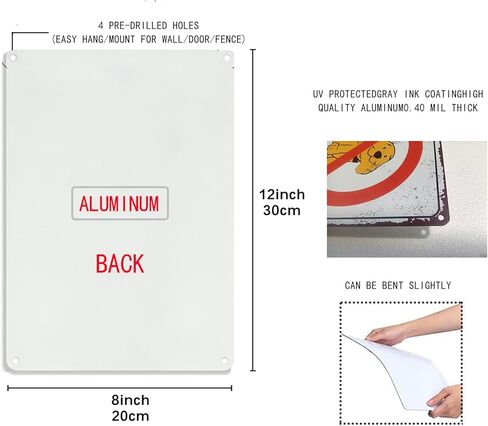 لافتة مضحكة لمنع التعدي على ممتلكات الغير، لم تعد متعديًا - أنت الآن علامة تحذيرية من الألومنيوم لتزيين الحائط in Kuwait