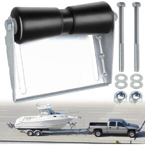 8In/10In Boat Trailer Roller Bracket Assembly,Boat Trailer Keel Rollers with Brackets,Adjustable Keel Roller with Panel Bracket Assembly Boat Trailer Accessories