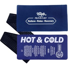 Hilph Ice Pack for Injuries Reusable, 6 Pack Hot and Cold Gel Ice Packs with Adjustable Wrap for Pain Relief, Sports Injury, Swelling, Bruises, Inflammation and Post Surgery Recovery