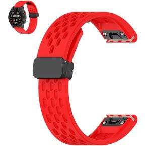 سوار ساعة سريع التركيب 20 ملم لـ Garmin Fenix ​​6s/Fenix ​​6s Pro، Fenix ​​7s، Fenix ​​5s/Fenix ​​5s Plus، Descent Mk2s، Instinct 2s حزام بديل من السيليكون المسامي للرجال والنساء