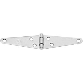 National Hardware N127-969 282 Heavy Strap Hinges in Zinc, 4"