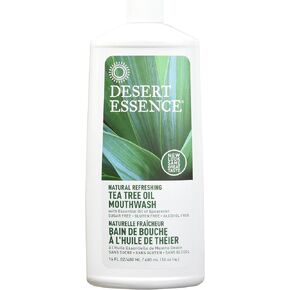 DESERT ESSENCE MOUTHWASH,Tea Tree,Refill, 16 FZ(Pack of 3)