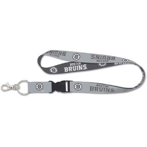 Boston Bruins Premium Lanyard Key Chain, Charcoal Edition