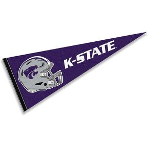 College Flags & Banners Co. Kansas State Wildcats Football Helmet Pennant Flag