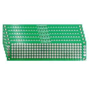 Green Double Sided Prototype PCB Board, 3 Pcs Double-Sided PCB Board, (0.79 X 3.15 Inch) Universal Printed Circuit Board for DIY (8cm×12cm—3pcs)