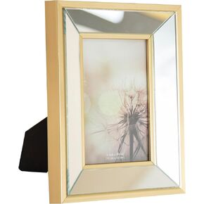 Westminster Décor Decorative Mirrored Frame - Modern Mirror Style - Display Family Photos & Pictures - Personalize Home or Office - Very Mindful - Very Demure - Very Cutesy (Silver, 8x10)