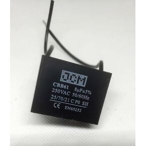 مكثف مروحة السقف CBB61 8 فائق التوهج في 250 فولت (2 سلك) in Kuwait