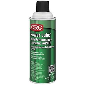 CRC Power Lube Industrial High Performance Lubricant with PTFE, 16 oz. (Net weight: 11 oz) Aerosol Can, Light Amber/White by CRC