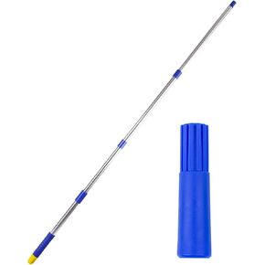 ITTAHO Stainless Steel Extension Pole,All Purpose Pole with Pole Attachment for Painting Microfiber Duster Ceiling Fan High Window Cleaning-Blue-4.8 Feet