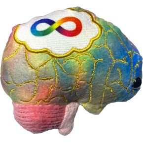 GIANTmicrobes Autism Plush, Autism Teacher Gifts, Autism Mom Gifts, Autism Awareness Gifts, Autism Pillow, Autism Decor, Autism Gifts for Therapist, Autism Brain Stuffed Animal, Neurodiversity Gifts