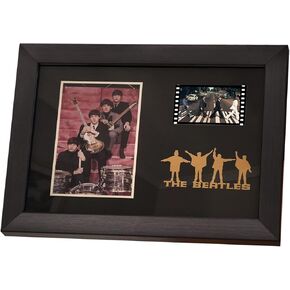 veratwo The Beatles Gifts,Beatles Picture Framed Decoration with 1x 35mm Film Display,Beatles Memorabilia for Huge Beatles Fans on Birthdays/Christmas/Thanksgiving 8x6 Inches