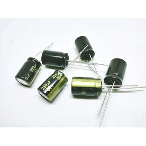 6PCS 220uF 50V Panasonic FM Audio Grade Ultra Low Resistance ESR 105 Degree high Temperature Capacitor 10x16 mm for high-end Audio