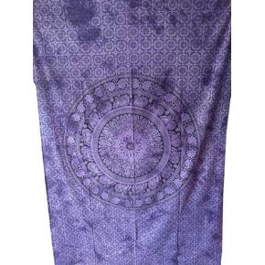 Marubhumi Tapestry Wall hangings Black and White Hippie Mandala Tapestry Wall Art Collage Dorm Beach Throw Bohemian Tapestry Wall Decor Boho Bedspread (Queen 85 x 90 Inch, Purple Dye)