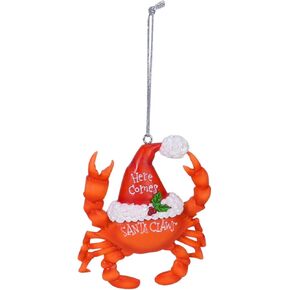 Beachcombers Santa Claws Crab Christmas Xmas Ornament Multi