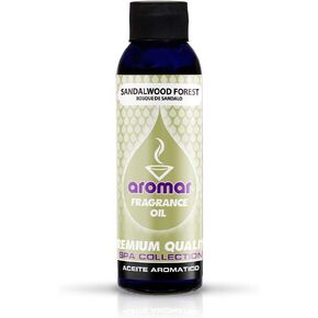 AROMAR Premium Fragrance Oil, Sandalwood Forest 4oz. Bottles. Long Lasting Aromatic Scent, Fresh and Revitalizing Aromatherapy for Living Room, Bedroom, and Kitchen