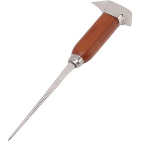 Fdit Ice Pick,Stainless Steel Ice Crusher with Wooden Handle Suitable for Bar Bartender Ice Crusher Tools