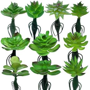 Woohome 8 PCS Artificial Succulents Picks Set, Artificial Succulent Plants for Faux Succulents Floral Arrangement, Home Decoration in Kuwait