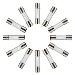 BOJACK 5x20 mm 3 A 125V 0.197x0.787 Inch F3AL125V 3 amp 125 Volt Fast Blow Glass Fuses (Pack of 50 Pcs)