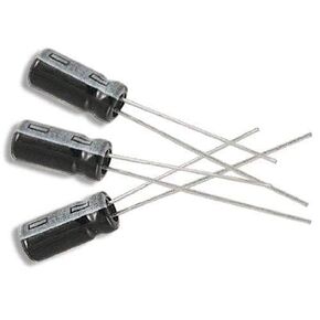 E-Projects - Radial Electrolytic Capacitor, 220uF, 16V, 105 C (Pack of 10)
