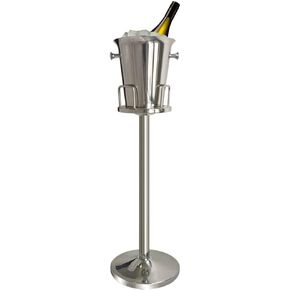 Ice Bucket with Stand Christmas Stainless Steel Standing Ice Bucket Ice Cube Container, Wine Bucket on Stand Gold Champagne Ice Bucket for Wine Beer KTV Club Bar Bbq Party Wedding, 12Lb 5L (silver-2)
