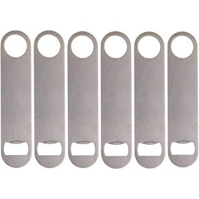 Heavy Duty Stainless Steel Flat Bottle Opener,Stainless Steel Flat Bottle Opener, 3 Pack Silver Heavy Duty Beer Bottle Opener for Kitchen, Bar or Restaurant (3)