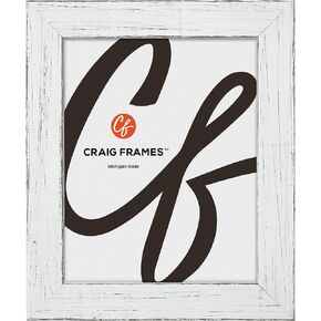 Craig Frames Jasper, 12x14 Picture Frame, Rustic Farmhouse White