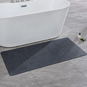 سجادة حمام MIULEE فائقة الامتصاص غير قابلة للانزلاق سريعة الجفاف سجادة حمام قابلة للغسل في أرضية الحمام، سجادة دش للحمام، أمام حوض الاستحمام، كحلي، 20 * 30 بوصة in Kuwait