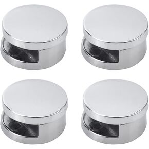 T Tulead أصحاب مرآة سوداء سبائك الزنك مرآة كليب مرآة تركيب عدة الزجاج المشبك كليب الزجاج الجرف قوس حزمة من 4 مع مسامير in Kuwait