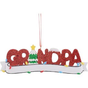 Grandpa Christmas Ornament -World's Best Grandpa Ornament - Grandpa's First Christmas - Personalized Christmas Ornament 2024 - Gift for Grandparents