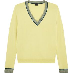 PS by Paul Smith Womens Knitted Sweater V Neck, Indigo, Medium