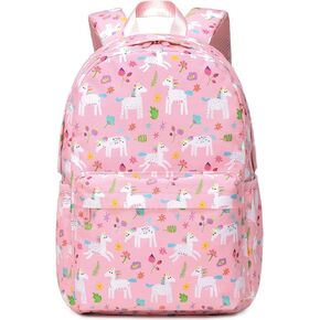 Abshoo Cute Lightweight Little Kids Backpacks for Boys and Girls Preschool Backpack With Chest Strap (Unicorn Pink A)