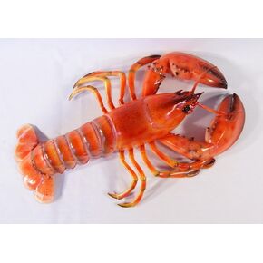 Charlotte Handpainted Red Lobster Wall Mount Decor Plaque 18"