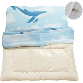 Thicken Futon Mattress Cover Full Size for Japanese Floor Futon Mattress Washable Futon Covers Soft Zippered Tatami Sleeping Mat Cover Tatami Mattress Cover Shikibuton Mattress Cover