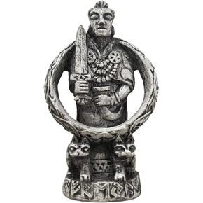 Dryad Design Freya Figurine Norse Goddess of Love and War Statue 4" Tall - Viking Home Decor (Stone Finish)