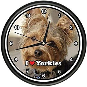 SignMission Yorkie Yorkshire Terrier Owner, Beagle Wall Clock Dog pet Dogs Puppy Breeder Gift, 1YORKIE