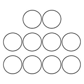 MECCANIXITY Nitrile Rubber O Ring 2.68" OD 2.44" ID 0.1" Width NBR Sealing Gasket Washer Seal O-Ring for Faucet Plumbing Air Gas Repair, Black, Pack of 10