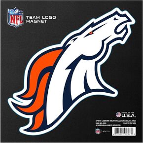 FANMATS 32362 Denver Broncos Large Team Logo Magnet 10" (8.9576"x8.9629")