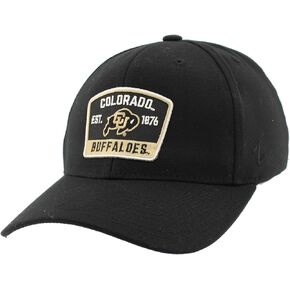 Zephyr Men's NCAA Officially Licensed Fitted Hat Zh Patch Switchback Black