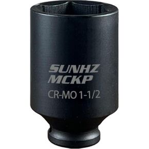 SUNHZMCKP 1/2" Impact Socket | Metric 32 mm Socket | Spindle & Axle Nut Socket | Deep Well Hub | Triple Square | CR-MO | 6 Point Design | Axle Shaft Nut Remover for Easy Removal (32mm Socket)