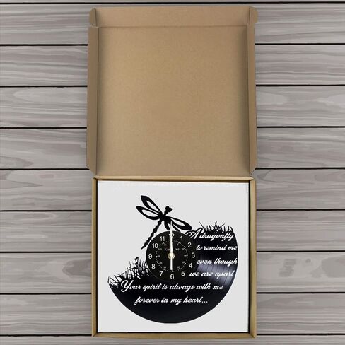 Vinyl Record wall clock Dragonfly Vinyl Record Wall Clock Dragonfly Clock Animal Home Decor Wall Art Gift for Friend in Saudi Arabia