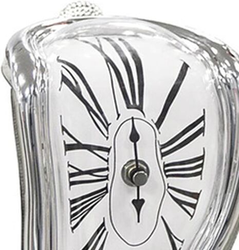 Fdit Clock, Melting Clock Wear Resistant Retro for Office (13) in Saudi Arabia