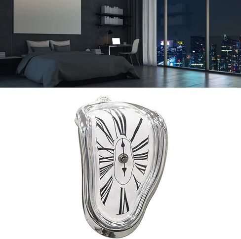 Fdit Clock, Melting Clock Wear Resistant Retro for Office (13) in Saudi Arabia