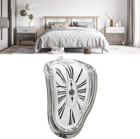 Fdit Clock, Melting Clock Wear Resistant Retro for Office (13) in Saudi Arabia
