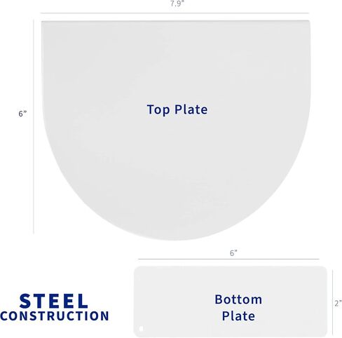 VIVO Steel Reinforcement Bracket Mount Plate for Thin, Glass, and Other Fragile Table Tops, Clamp Compatible with Most Monitor Stand C-Clamp Installations, Black, STAND-AC01R in Kuwait