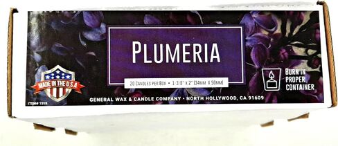 Purple Plumeria Scented Votive Candles - 15 Hour Long Burn Time - Textured Finish - Box of 20 in Saudi Arabia