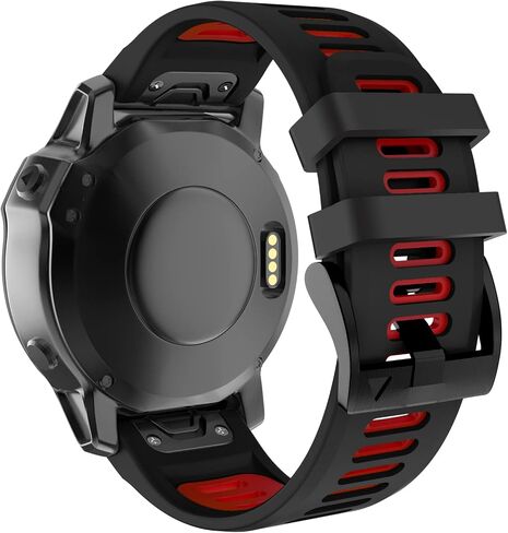 Compatible with Garmin Fenix 5x Watch Band，26mm Sport Silicone Starp for Fenix 6X/Fenix 6X Pro/Fenix 5X Plus/Fenix 7X/Fenix 3/Fenix 3 HR/Descent Mk2 Smartwatch in Saudi Arabia