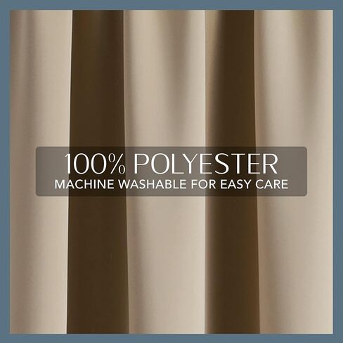 ستارة تعتيم واسعة جدًا من Elrene Home Fashions SunVeil Vanderbilt مع تقنية YarnLock، مقاس 52 بوصة × 84 بوصة (لوحة واحدة)، طبيعي in Kuwait