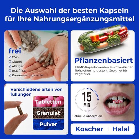 Empty Vegan Capsules Size 00 - Vegan Capsules Empty (100 Count) Empty Capsules DIY Vegetable Capsule Filling - Veggie Capsules Empty Caps with 2 Micro Lab Spoons for Capsule Filling in Saudi Arabia