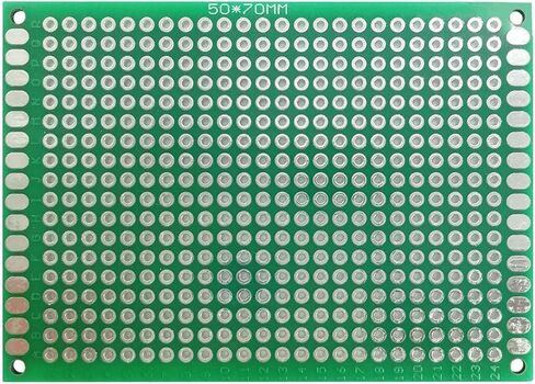 لوحة PCB نموذجية خضراء مزدوجة الجوانب، 3 قطع لوحة PCB مزدوجة الجوانب، (0.79 × 3.15 بوصة) لوحة دوائر مطبوعة عالمية للاستخدام بنفسك (8 سم × 12 سم - 3 قطع) in Saudi Arabia